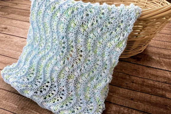 Angel Knit Baby Blanket Pattern