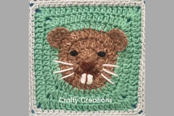 Beaver Granny Square Crochet Pattern
