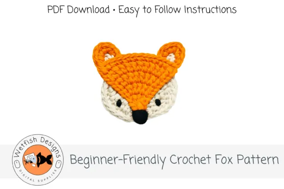 Beginner Easy Crochet Fox Pattern PDF