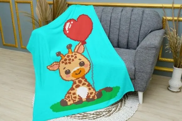 Giraffe C2C Crochet Blanket Pattern