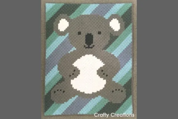 Koala Baby Blanket Crochet Pattern