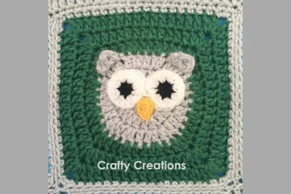 Owl Granny Square Crochet Pattern