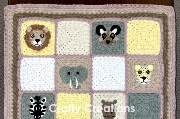 South African Safari Baby Blanket