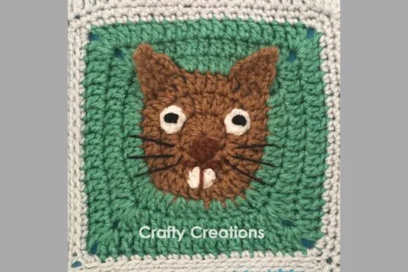 Squirrel Granny Square Crochet Pattern