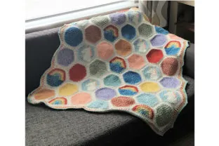 Unicorn Hexipuff Blanket
